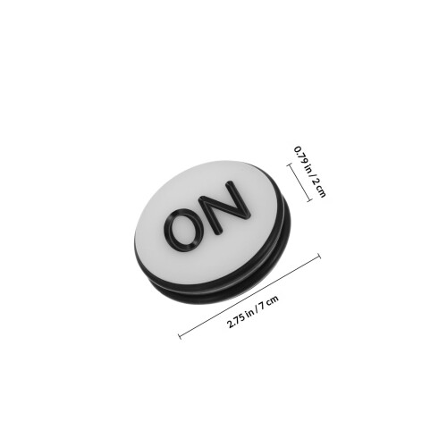 3Pièces Accessoires Boutons On/off En Durable Coloré 1