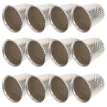 30Pièces Dés En Métal Argenté Protecteurs De Doigts Pour Couture DIY
