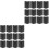 24Pièces Garde-Coin ABS Noir Pour Enceintes 4