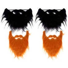 8Pièces Accessoires De Fête Barbes Et Moustaches Fausses Colorées