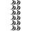 12Paires Support Mural Batte Baseball Softball Noir 9