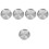5Pcs Metal Pot Lids Silver Small Pan Covers for Cooking 4