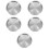 5Pcs Metal Pot Lids Silver Small Pan Covers for Cooking 6