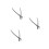 3Pcs Silver Heavy Duty Bonsai Pruning Shears Ergonomic Garden Tool Set 5