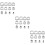 36Pcs Round Stainless Steel Muffin Baking Rings Silver Kitchen Supply 10