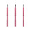 3Pièces Brosse Nylon Rose Rétractable Pour 4