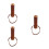 3Pcs Durable Wooden Umbrella Handle Replacement Beige Grip Accessories 9