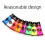 8pcs Fluorescent Face Paint Cosmetic Material Top Coat Painted 2