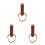 3Pcs Durable Wooden Umbrella Handle Replacement Beige Grip Accessories 8