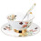 2Sets Assorted Ceramic Coffee Cups with Saucers Stylish Home Mug Set 1