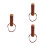 3Pcs Durable Wooden Umbrella Handle Replacement Beige Grip Accessories 4