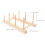 2Pcs Space-Saving Wooden Thread Rack for Spools Storage in Brown 10