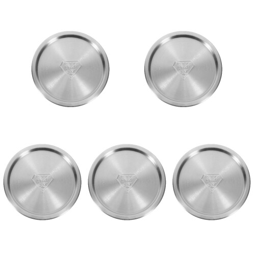 5Pcs Metal Pot Lids Silver Small Pan Covers for Cooking 2