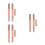 6Pcs Retractable Silicone Double Ended Lip Brush for Daily Makeup Use 5