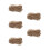 5Pcs Pom Beaded Pull Chain for Blinds Coffee Color Replacement 3
