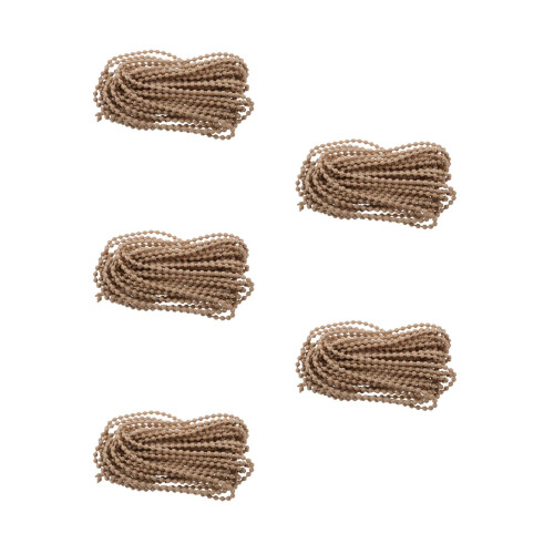 5Pcs Pom Beaded Pull Chain for Blinds Coffee Color Replacement 2