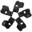 5Pcs Motorcycle Cruise Assist Throttle Control Black Plastic Handlebar 10