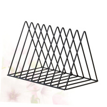 Nordic Style Triangle Wrought Iron Desktop Organizer for Letters and Books with Durable Metal Frame