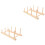 2Pcs Space-Saving Wooden Thread Rack for Spools Storage in Brown 5