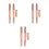 6Pcs Retractable Silicone Double Ended Lip Brush for Daily Makeup Use 9