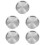 5Pcs Metal Pot Lids Silver Small Pan Covers for Cooking 5