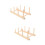 2Pcs Space-Saving Wooden Thread Rack for Spools Storage in Brown 9