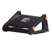 Under Desk Foot Rest with Adjustable Height and Massage Surface, Ergonomic NonSlip Foot Support for Office and Home