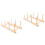 2Pcs Space-Saving Wooden Thread Rack for Spools Storage in Brown 6