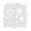 2Pcs Light Grey Drawing Stencils Flexible Plastic for Scrapbooking Art 11