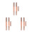 6Pcs Retractable Silicone Double Ended Lip Brush for Daily Makeup Use 8