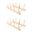 2Pcs Space-Saving Wooden Thread Rack for Spools Storage in Brown 7
