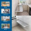 WBWAPA Fold Wall Mounted Table Folding Workbench,Wall Desk Fold Down Dining Table Laundry Table,Wall Shelf Bedside Gaming Small Desk Foldable with St 6