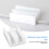 Sliding Shower Door Guide with Noise Reduction and AntiSwing Design, Smooth Durable Bottom Track Replacement 2