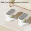 Foot Rest Under Desk Dual Footrest Set with Adjustable Height Angle and Stable Triangular Base Gray 4