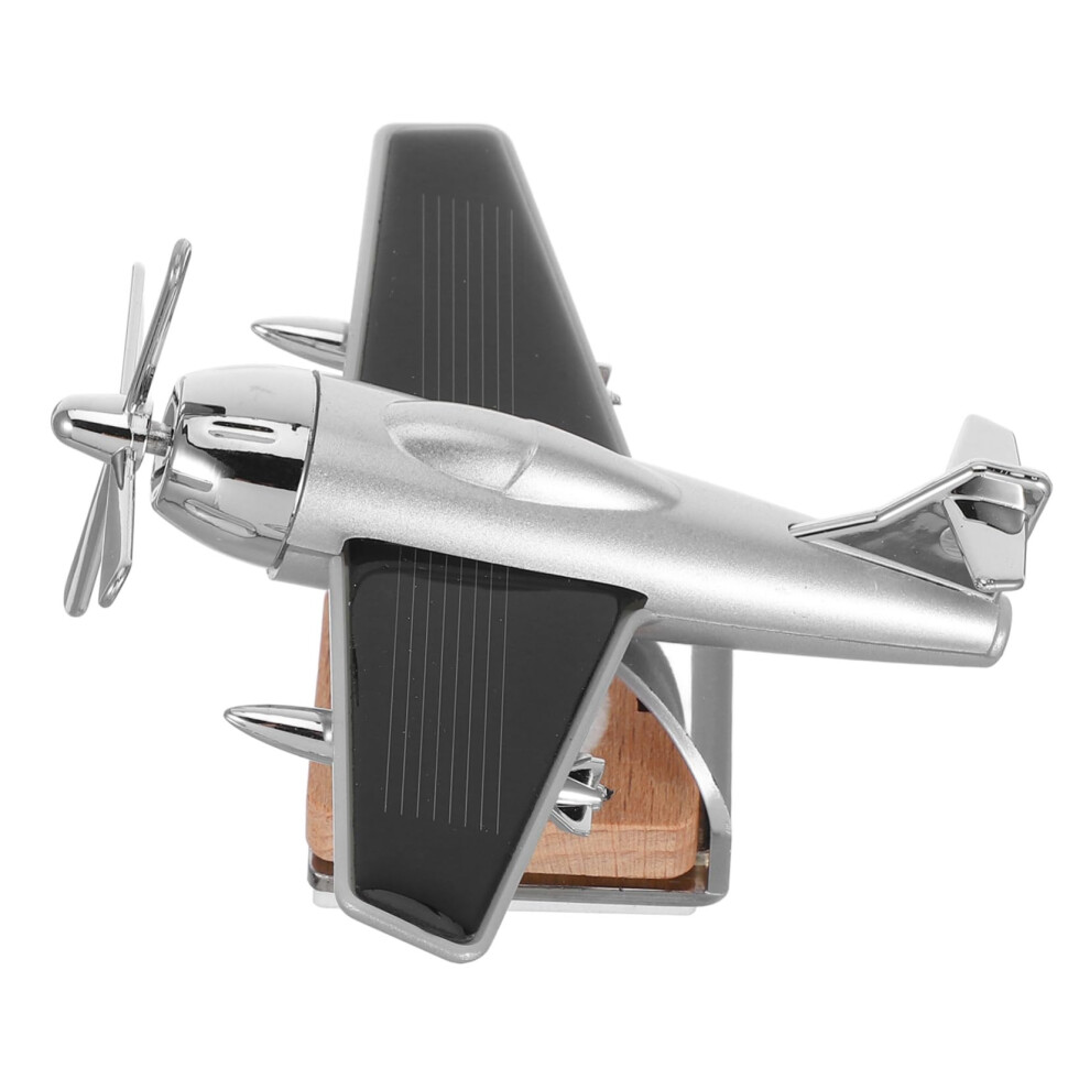 Solar Car Air Freshener Aircraft Design Aromatherapy Diffuser For Dashboard Home And Office 9070919805394