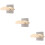 3Pièces Rangement Casque Bois Coloré Support Mural Stable Élégant 9
