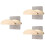 3Pièces Rangement Casque Bois Coloré Support Mural Stable Élégant 6