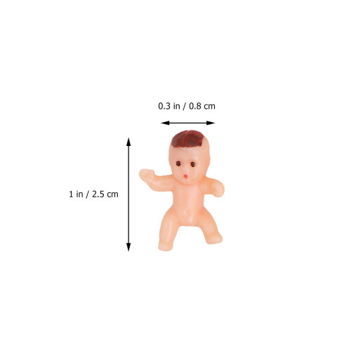100Pièces Mini Bébés En Colorés Décorations Bébé Shower 2
