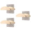 3Pièces Rangement Casque Bois Coloré Support Mural Stable Élégant 7