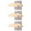 3Pièces Rangement Casque Bois Coloré Support Mural Stable Élégant 8