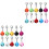 20Pièces Accessoires Collier Chat Cloches Métal Variés 4