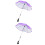 2Pièces Ombrelle Poussette Bébé Violet Usage Extérieur Design Simple 5