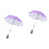 2Pièces Ombrelle Poussette Bébé Violet Usage Extérieur Design Simple 4