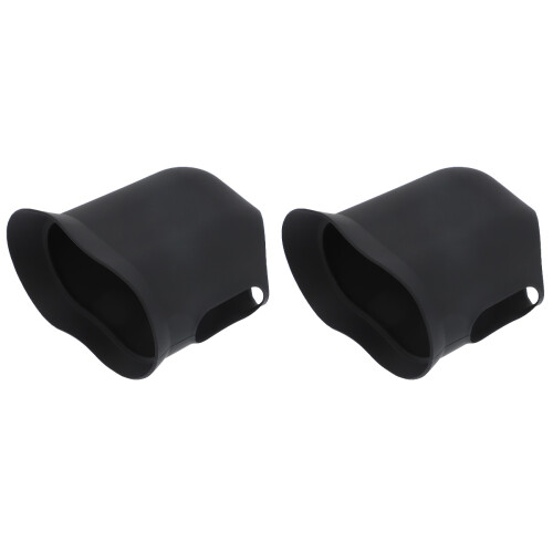 2Pièces Étui Silicone Protecteur Caméra Flexible Noir 2