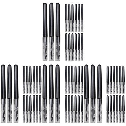 80Pièces Outil Sourcils Noire Nylon Couvercles Protège 1