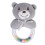 2Pièces Jouet Hochet Bébé Anneau Gris Ours Durable Stimulation 1