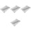 4Ensembles Coussin Main Cuir Argent Pour Usage Nail Art 3