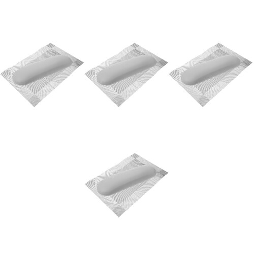 4Ensembles Coussin Main Cuir Argent Pour Usage Nail Art 2