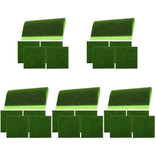 25Pièces Pelouse Verte Pour De Scènes Miniatures 1