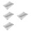 4Ensembles Coussin Main Cuir Argent Pour Usage Nail Art 7